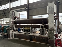 Machine à rouler les tôles en acier inoxydable et en aluminium à commande numérique CNC à 3 rouleaux avec moteur de 11 kW, longueur maximale de 3200 mm, meilleur prix