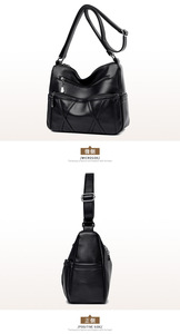 Trendy Ladies Designer Purse Brand Women Shoulder <b>Tote</b> PU Leather Hand Bag Strap Buckle Crossbody Messenger Handbags - Product Image 4