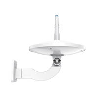 Antenne TV numérique extérieure à LED omnidirectionnelle à 360 degrés, plage de fréquences 87,5-230/470-862 MHz, gain de 30 dB, montage sur poteau/mur