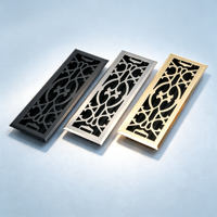 Grille de retour décorative pour climatisation centrale, en fer forgé, 4*14, haute qualité, multicolore