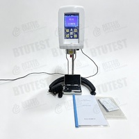 BTU NDJ-8S Digital Rotary Viscometer 2M CP Lab Rheometer IP65 Protection LCD Display Stepper Motor Timing Function Liquid