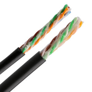 Cpr bersertifikat Eca Cat5e luar ruangan Gel diisi 4 pasang padat <span class=keywords><strong>0.50mm</strong></span> Cu Jelly diisi jaringan kabel 305m kucing bawah tanah 5 kabel - Product Image 2