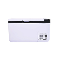 Mart-nevera eléctrica para coche, refrigerador con panel de control de pantalla igital, para acampar al aire libre