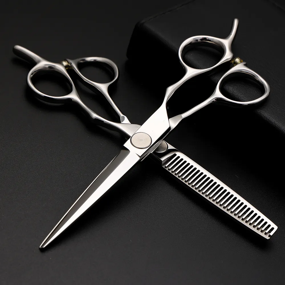 Custom mens 4.5inch barbering master go professional kit 8 indan hair cutting ice barber scissors