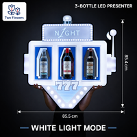 Richshining Nouveauté : Présentoir LED pour Bouteilles, Idéal pour Clubs de Nuit, Bars Extérieurs, Salons de Noël, et Présentation VIP