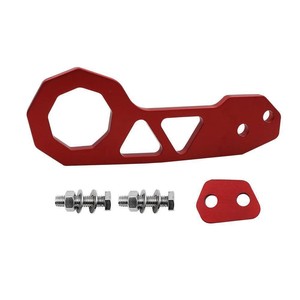Crochet de remorquage en alliage d'aluminium, 2 trous, universel, adapté aux voitures Suzuki Honda Fit GK5, crochet de remorquage pour pare-chocs arrière - Product Image 3