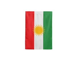 Drapeau en tissu polyester kurde écologique de 3x5 pieds en gros