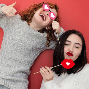 Set di 30 Accessori Fotografici Oro Rosa per Feste di <span class=keywords><strong>Compleanno</strong></span> delle Ragazze con Decorazioni per Selfie, Fornitura Transfrontaliera - Product Image 4