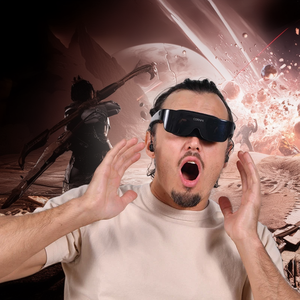 <span class=keywords><strong>Gafas</strong></span> Inteligentes con Pantalla Gigante de Alta Definición 4K <span class=keywords><strong>para</strong></span> Videojuegos, Máquina Todo en Uno <span class=keywords><strong>VR</strong></span>, Auriculares <span class=keywords><strong>VR</strong></span> <span class=keywords><strong>para</strong></span> <span class=keywords><strong>TV</strong></span> - Product Image 1