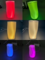 Luz LED USB 5V, RGB con Control Remoto IR, Iluminación Bajo Muebles con Base Impresa en 3D, Kit de Lámpara LED Bambu Lab 001 para Impresión 3D