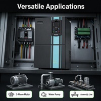 Variateur de fréquence vectoriel (VFD) Senchuan triphasé 220V/380V pour moteur AC 22KW-75KW, pompe, ventilateur, CNC