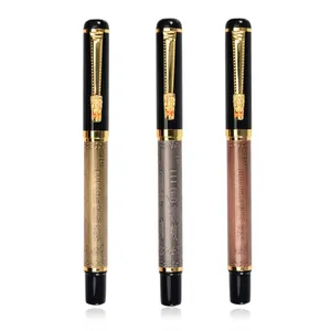 New Classic Chinese Style Luxury Business Fountain Pen Best Gift For Men Metal Pen With Logo