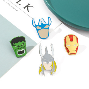 Chất Lượng Cao Thủ Công Kim Loại Phim Vui Siêu Anh Hùng Phim Hoạt Hình Nhân Vật Spider Ve Áo Pins Người Đàn Ông Thả Phim Hoạt Hình Mềm Men Hat Pins - Product Image 6