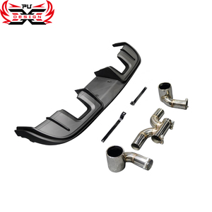 Kit carrosserie pour <span class=keywords><strong>Porsche</strong></span> Cayman Boxster <span class=keywords><strong>718</strong></span> 982, style GT4 modifié : pare-chocs avant, diffuseur arrière, capot moteur, aileron arrière, embout d'échappement - Product Image 4