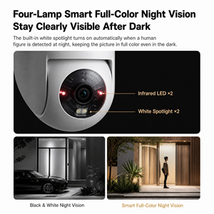 Caméra extérieure Mi <span class=keywords><strong>Mijia</strong></span> 4C MBC15 2880x1620 IP66 étanche, caméra de sécurité intelligente avec vision nocturne et audio bidirectionnel - Product Image 4