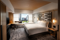 Cadre de lit industriel en bois au design moderne, compact et durable Solutions FF & E pour hôtels, auberges et appartements