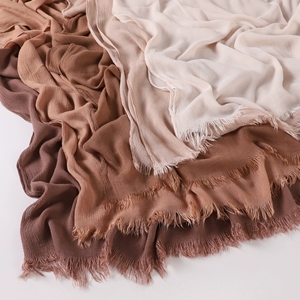 Phổ biến nhất Hijabs hồi giáo thoáng khí 190*80cm khăn khăn choàng 80 rắn cottontexture nhăn phương thức bông dài khăn <span class=keywords><strong>Viscose</strong></span> - Product Image 2