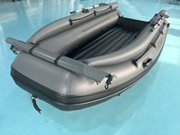 Bateau pneumatique REACHSEA JET380 380cm avec pont gonflable en EVA couleur gris foncé