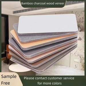 PVC bọt Hội Đồng Quản trị tre than sợi tường ốp WPC tường Bảng điều khiển tre than gỗ Veneer tường Bảng điều khiển - Product Image 5