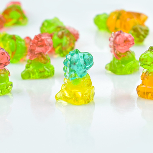 Vente en gros 4D dinosaure bonbons gommeux <span class=keywords><strong>gélatine</strong></span> saine dessin animé dinosaure gelée bonbons <span class=keywords><strong>confiture</strong></span> remplissage bonbons gommeux jouets - Product Image 4