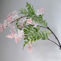 Fleur de Locust en Soie Réaliste Faite à la Main, Branche Florale Artificielle au Toucher Naturel, Décoration de Simulation pour Mariage et Remise de Diplôme