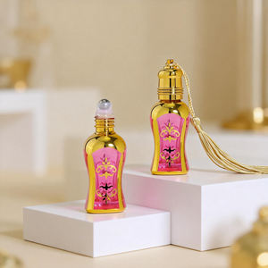 น้ำหอมอัตตาร์อูด ขนาด 12 มล. ขวดพร้อมฝาปิดแบบพู่ห้อย ขวดน้ำหอมแฟนซีขนาด 12 มล. หัวลูกกลิ้งโลหะ - Product Image 5