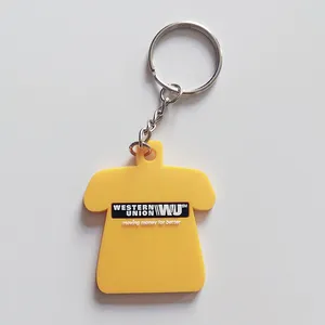 PVC rubber keychain with your design key chains key rings custom logo for Promotion Gifts