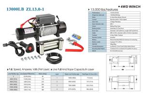 Treuil électrique professionnel 8000lbs 12V pour véhicules tout-terrain légers Treuil électrique à ancre simple avec câble métallique pour automobiles - Product Image 6