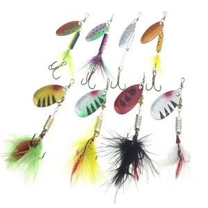 Esca da Pesca in Metallo Duro Spinnerbait con Coda a Gallo per Spigola Luccio Trota <span class=keywords><strong>Salmone</strong></span> - Product Image 3