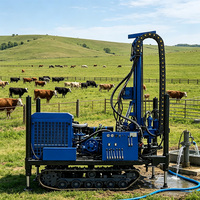 Foreuse de puits d'eau 200m, machine hydraulique diesel pour l'irrigation des serres et l'alimentation en eau domestique, vente directe en gros