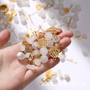 ลูกปัดแก้วเมทัลลิกสีผสม ทรงกลม หยกเทียม อุปกรณ์ทำเครื่องประดับ DIY ขายส่ง ขนาดเล็ก ฤดูใบไม้ร่วง 2023 - Product Image 2