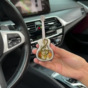 Wholesale <b>Car</b> Aromatherapy Accessories Dynamic Note Guitar Air Vent Perfume Ornaments Fruity Fragrance Alloy Air Outlet Clip No - Product Image 5