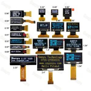 Módulo de pantalla Lcd pequeño, Panel Mini 128X32 128X64 OLED personalizado Fpc Spi i2c Micro monocromático 0,91 0,96 pantalla Oled