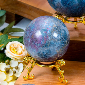 Hochwertige natürliche Rubin Fuchs ite Kugeln Kristall kugeln Großhandels preise Kugel für <span class=keywords><strong>Meditation</strong></span> - Product Image 2