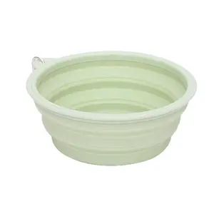 Environmentally Friendly TPE Silicone Dog Bowl Rounded Pet Products Safe and Goes out to Fold Dishes for Dogs