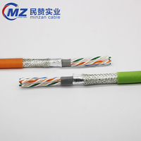 Cable de red LAN blindado UTP de cadena de arrastre de alta flexibilidad CAT6 STP con chaqueta de PVC Cable Ethernet de cobre de 4 núcleos aprobado por la fábrica