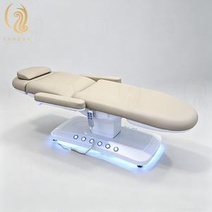 Chuque Moderne <span class=keywords><strong>Table</strong></span> de Massage Électrique <span class=keywords><strong>Portable</strong></span> pour Soins du Visage et Cils, Fauteuil Esthétique Inclinable pour Salon de Beauté - Product Image 3
