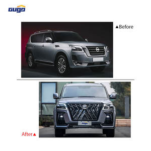 GUGO 2020 pour Nissan Patrol Kit de Carrosserie Évolution vers le Modèle Black Hawk Comprenant Pare-Chocs Avant et Arrière avec Découpes pour Phares Antibrouillard - Product Image 2