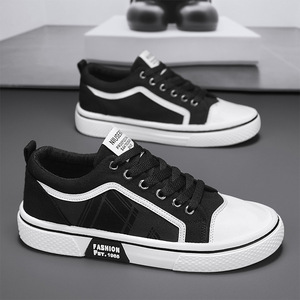 Zapatillas de Lona para Hombre, Talla Grande, Transpirables, Casuales, Combinables con Todo, Ligeras, Cómodas, con Cierre de Calcetín, para Verano y Otoño - Product Image 3