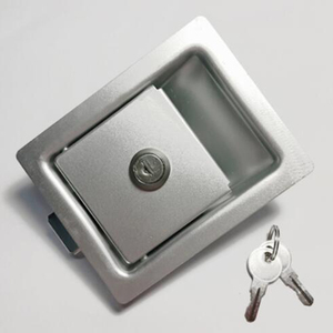 Serrure de porte d'entrée à palettes pour camping-car et voiture avec loquet en alliage de zinc Bouton de poignée Deadbolt Camper-Trailer Panel Lock - Product Image 2