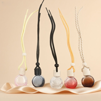 Pendentif de bouteille de diffusion de parfum de voiture circulaire de 10 millilitres pour décorer la bouteille vide de parfum de désodorisant de voiture