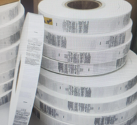 Tissu tissé lavable étiquettes en tissu RFID lin nylon UHF RFID étiquette de vêtements étiquettes textiles en soie pour la gestion des vêtements