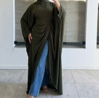 Turbans longs décontractés en polyester à manches chauve-souris et ourlet ajustable pour hommes grandes tailles 2026 LR1393