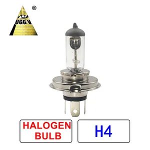 UGGV High Quality Auto Halogen Bulb With CE Of Halogen Lamp Universal Halo Led Light Universal Motorcycle Headlights H4 12V 55W