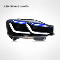 Convient aux assemblages de phares BMW X3 et X4 2011-2018, phares LED modifiés F25 F26 avec feux de jour et clignotants