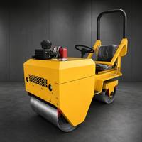 Compacteur routier vibrant diesel FYL-850, autoporté, à double tambour en acier, mini-compacteur pour projets d'entretien municipal