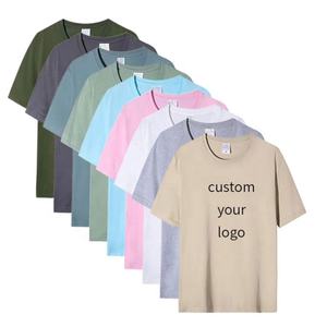 Wholesale 180Gsm 100% Cotton Unisex Blank Men <b>Tshirt</b> Custom Logo Printing Men's T-Shirts - Product Image 2