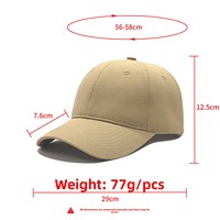 Fabricante de Gorras Personalizadas, Logotipo Personalizado, Gorra de Béisbol de 6 Paneles de Alta Calidad, Varios Colores, Ajustable, Gorra Deportiva de Algodón Lisa
