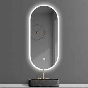 <span class=keywords><strong>Specchio</strong></span> LED Ovale da <span class=keywords><strong>Bagno</strong></span> Retroilluminato con Sensore Touch, Montaggio a Parete per <span class=keywords><strong>Bagno</strong></span> Moderno e Hotel, Vendita all'Ingrosso - Product Image 2