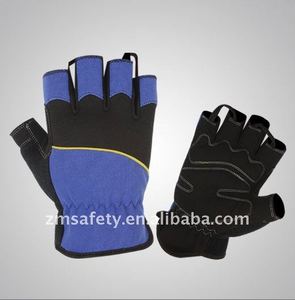 Guantes de trabajo sin dedos, ALTA DESTREZA, 3, carpintero, seguridad, antivibración - Product Image 4